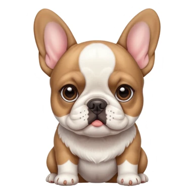 a French bulldog puppy sticker