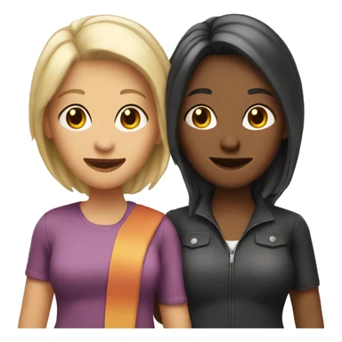 two lesbians. one is older sticker