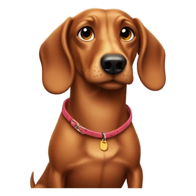 Wiener dog being a bad boy sticker