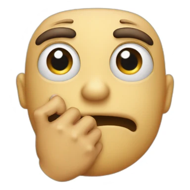 Emoji doigt dans le nez sticker