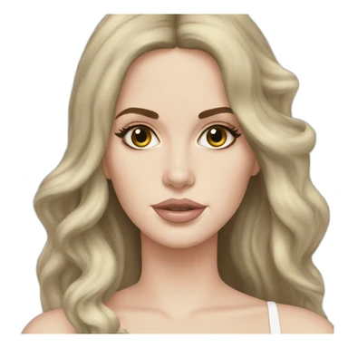 lana del rey choquée sticker