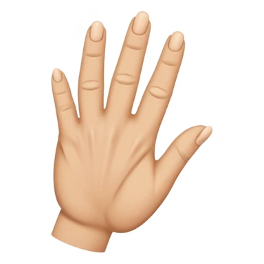 A closed hand with the last finger sticking out sticker