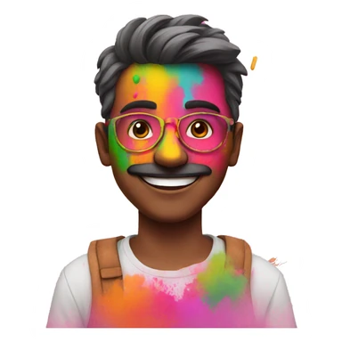 Happy holi sticker