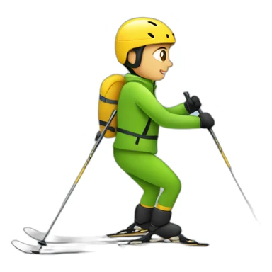 cross-country ski sticker