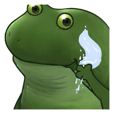 A magical horse created from transparent water bubbles, with a bubbly mane and tail sticker