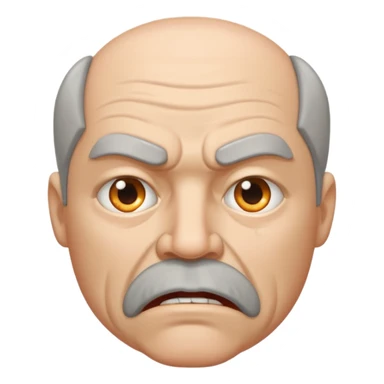 50 year old white male with an open mouth. Only his mouth is made of concrete with thick sides resembling a street gutter. He should look slightly angry but the joke is on him. sticker