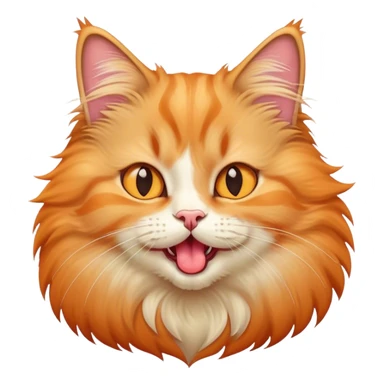 cat with its tongue out sticker