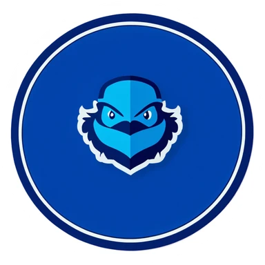 Blue preppy sticker
