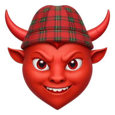 Something that combines a heart emoji with a devil emoji. Whilst leaning into my Cornish Italian heritage sticker