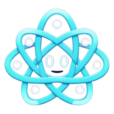 futuristic minimalistic emoji icon, letters "SANG" formed by three glowing digital lines representing Storm, Atom and NoizeGames, neon purple (#8B5CF6) and cyan (#00E0FF) on dark background, modern tech style, 1:1 aspect ratio
 sticker