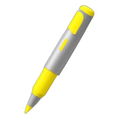 yellow chisel highlighter pen sticker
