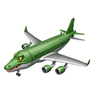 No pero un avions com cara de cocodrillo  i el cuerpo gris sticker