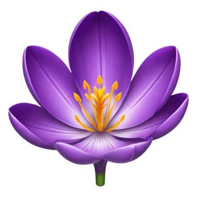 crocus flower sticker