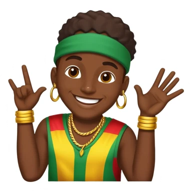 Happy Reggaeton Music Singer sticker