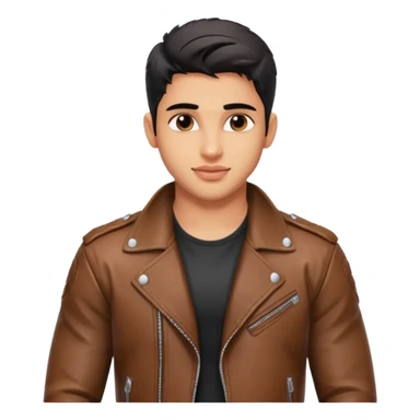 generate a pretty bratz siddharth malhotra, LEAN BUT MUSCULAR WEARING A LEATHER JACKET sticker