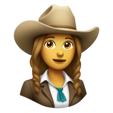 Paralegal with cowboy hat female sticker