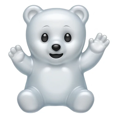 ghost gummy bear sticker