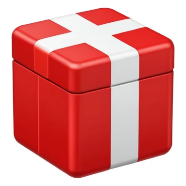 white x in red box sticker