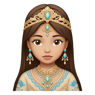 Create bhutanese emoji a girl character wearing kira sticker