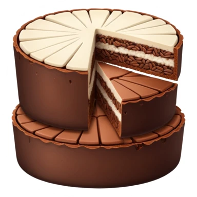 chocolate rice cake slices sticker