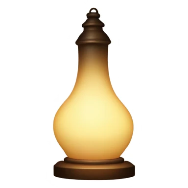 a lamp that illuminates darkly sticker