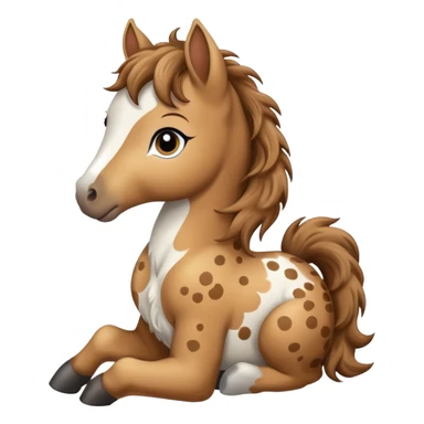 Light brown and white Gypsy vanna Foal sticker