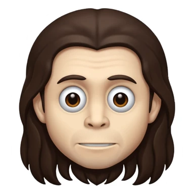 James "Munky" Shaffer with long dark brown hair sticker