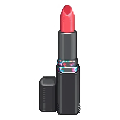 Red lipstick tube sticker
