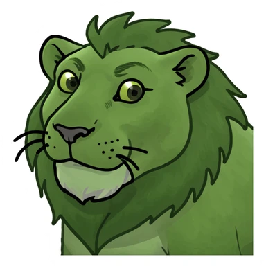Lion sticker
