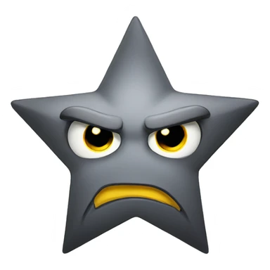 yellow star angry sticker