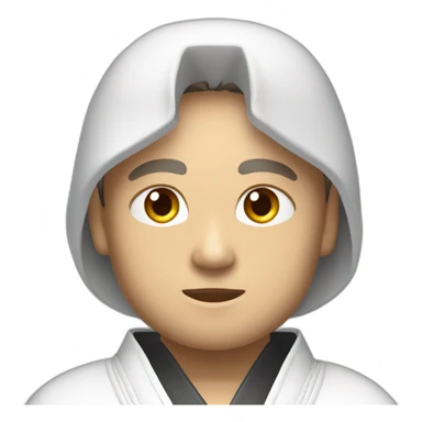 Judoanzug mit Gesicht sticker