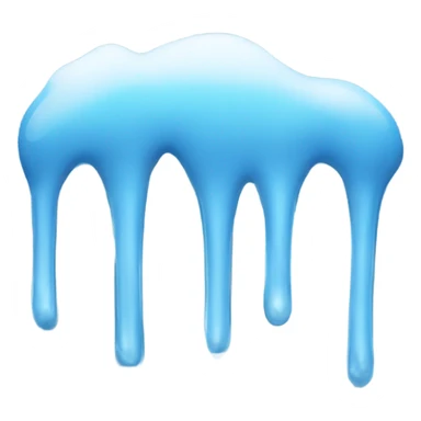 January word in cursive with light blue color and little icicles sticking out of the letters  sticker