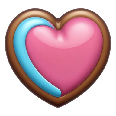 Heart shape emoji for iPhone 16pro color dessert titanium  sticker