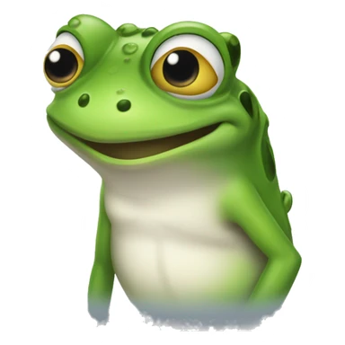 Froggy the rizzler sticker