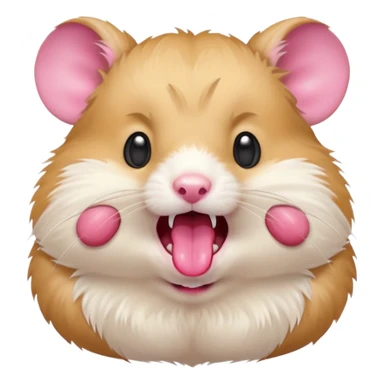 screaming hamster sticker
