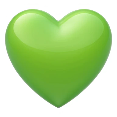 Light green heart  sticker