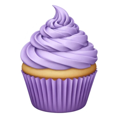 Vanilla cupcake with lavander topping sticker