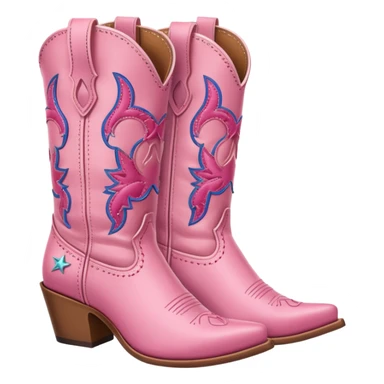 pink cowgirl boots sticker