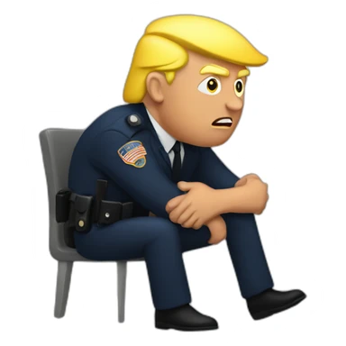 trump-getting-arrested sticker