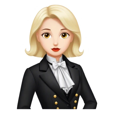 woman polish tailcoat politician sticker