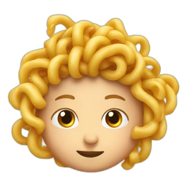 looking from the top of a noodle bow sticker