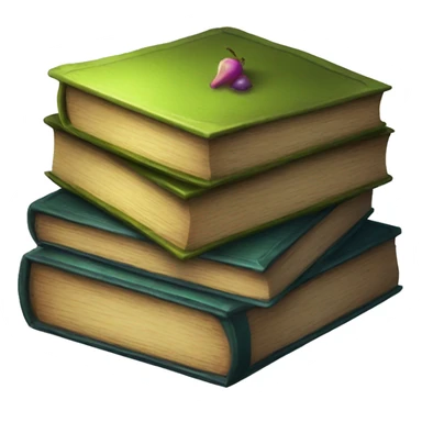 pile of spell books sticker