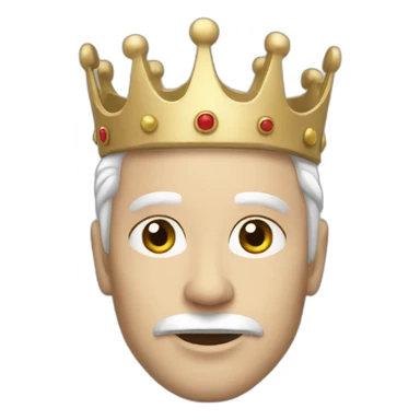 White skinned king sticker