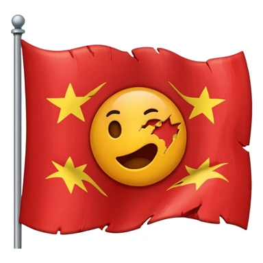 Make a flag aggressive sticker