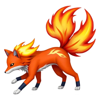 Naruto nine tailed fox, flames, aura sticker