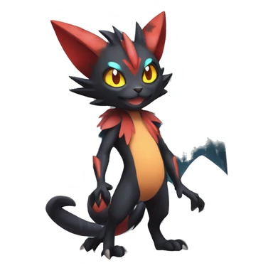 Noivern-Litten-Torracat-Zorua full body sticker