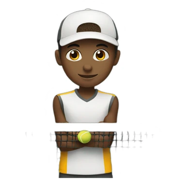 tennis boy sticker