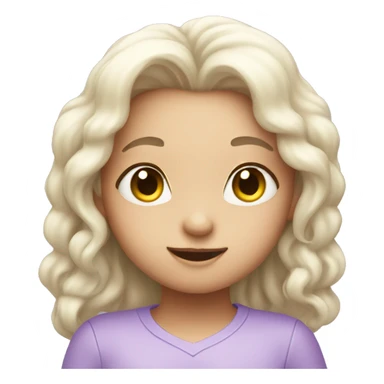 Cute lilac heart sticker