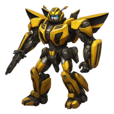 bumblebee transformers fullbody sticker