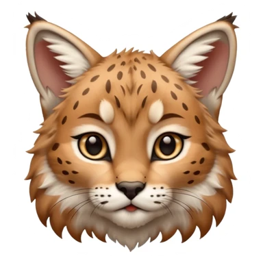 A high-resolution photo-realistic digital illustration of a baby lynx, chest upward A high-resolution, photo-realistic digital illustration of a majestic young Eurasian lynx, shown from the shoulder upwards with lynx markings sticker